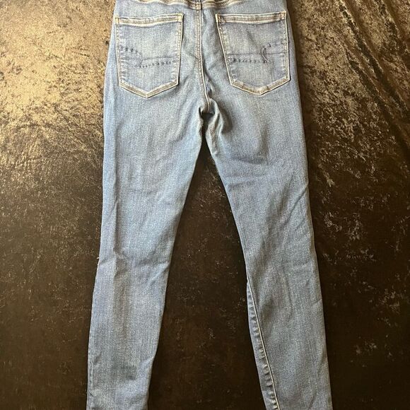 American Eagle Next Level Stretch Hi Rise Jean Jeggings Sz 6 Short - Picture 6 of 9